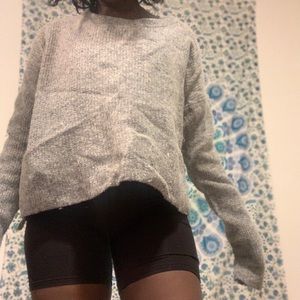 Knit gray sweater